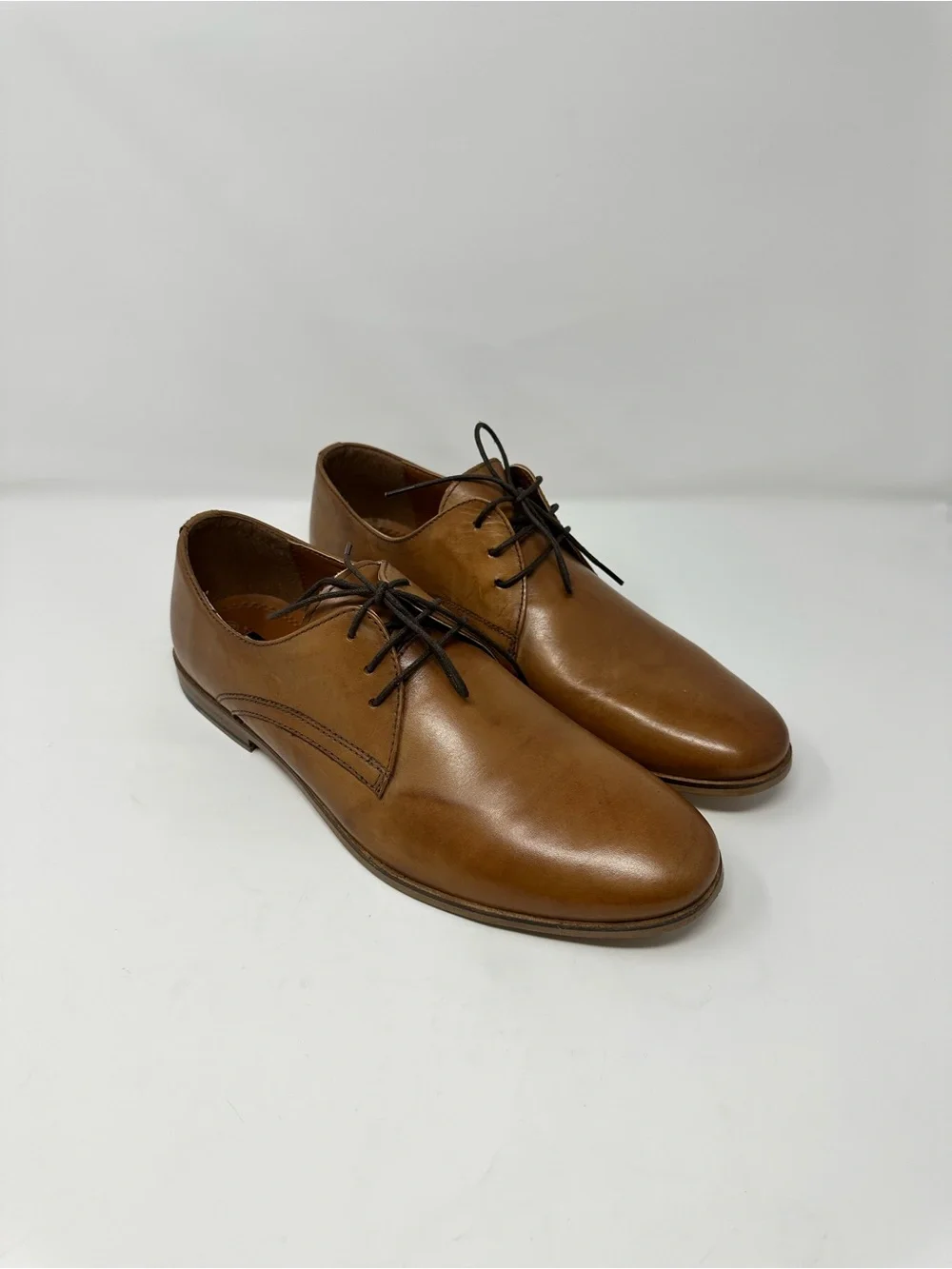 Red Tape Classic Men’s Leather Derby Shoes in Brown